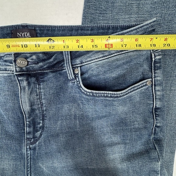 NYDJ 16 Sheri Slim Distressed Med Wash Jeans Lift-Tuck Tech Inseam 29" - Picture 5 of 10